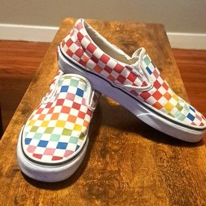 Vans Checker Slipons sz 7.5 womens 6 mens